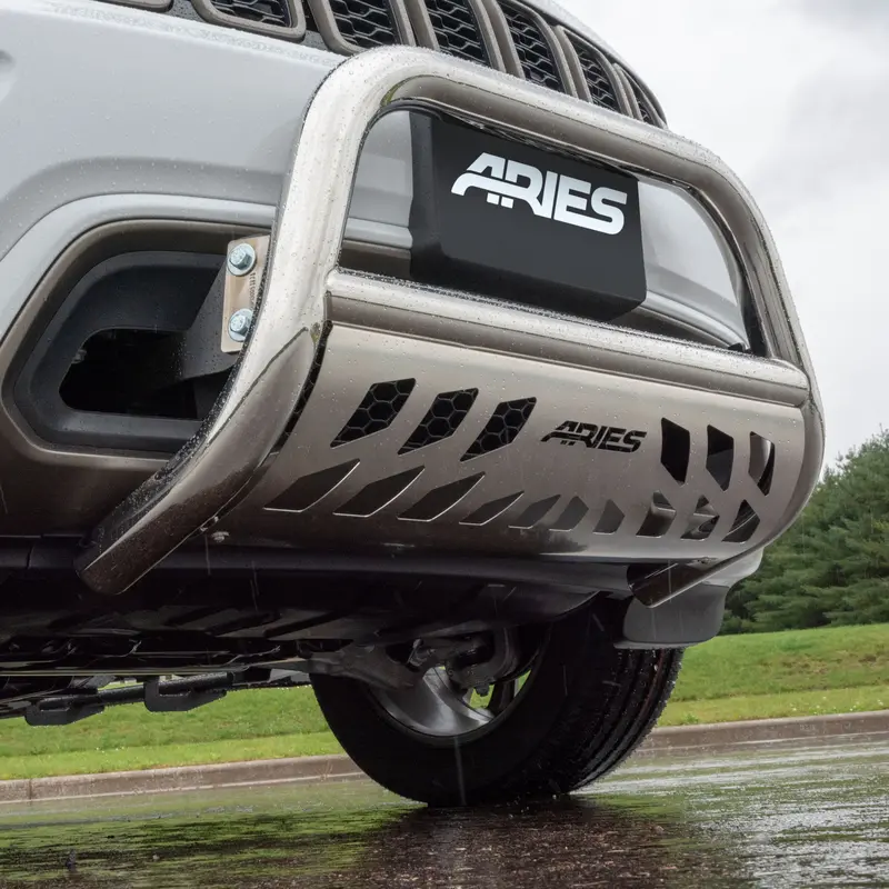 Aries 35-3012 3-Inch Polished Stainless Steel Bull Bar, Select Ford F-250, F-350, F-450, F-550 Super Duty 1