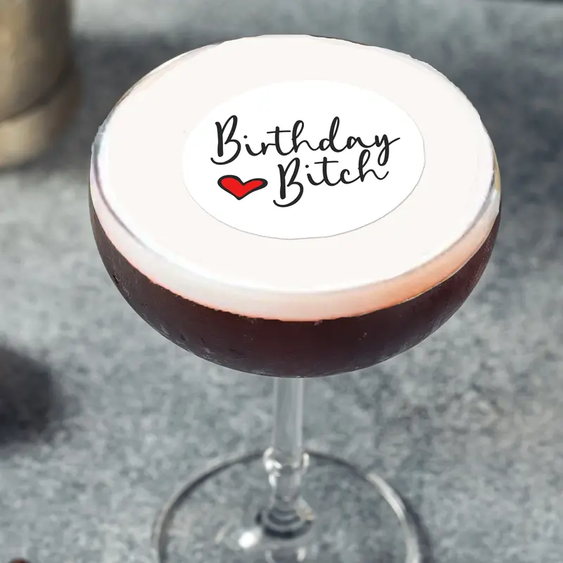 Birthday Bitch Edible Cocktail Drink Toppers 1