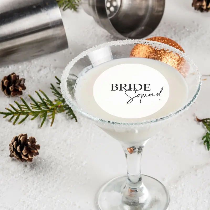 Bride Squad Edible Cocktail Drink Toppers 1