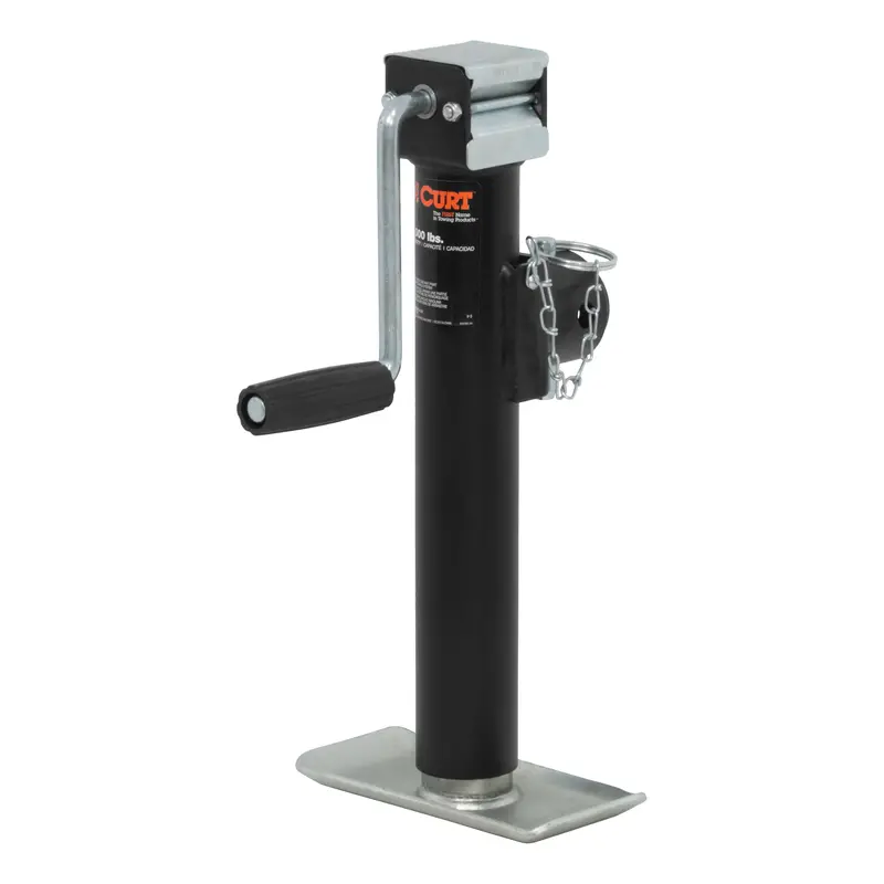 Curt 28321 Weld-On Pipe-Mount Swivel Trailer Jack, 2,000 Lbs., 10 Inches Vertical Travel 1