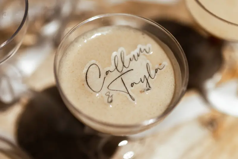 Custom Names Cutout Edible Cocktail Drink Toppers 1