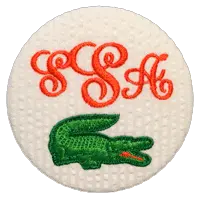 Monogrammed Button - Gator 1