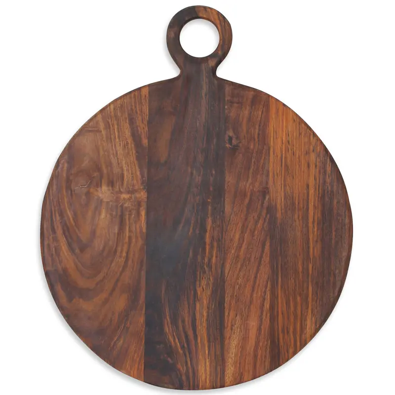 Ronde Tapasplank Donkerbruin - 50Cm 1