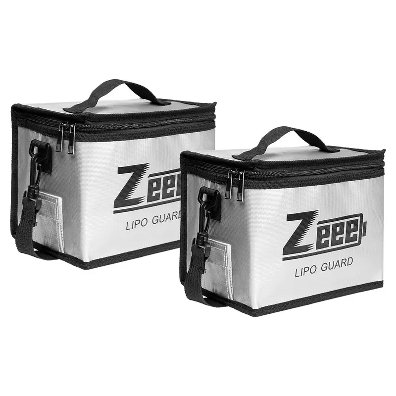 Zeee Lipo Safe Bag 2-Pack Storage Guard Safe Pouch For Charge & Storage(8.46 X 6.5 X 5.71 In) 1