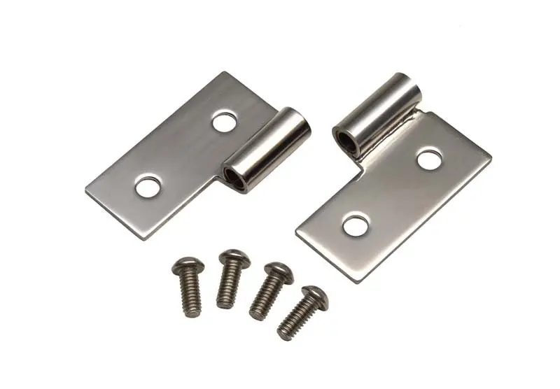 Kentrol 30407 Lower Door Hinge Set – Polished Silver For Jeep Cj/Yj/Tj (1976–2006) 1