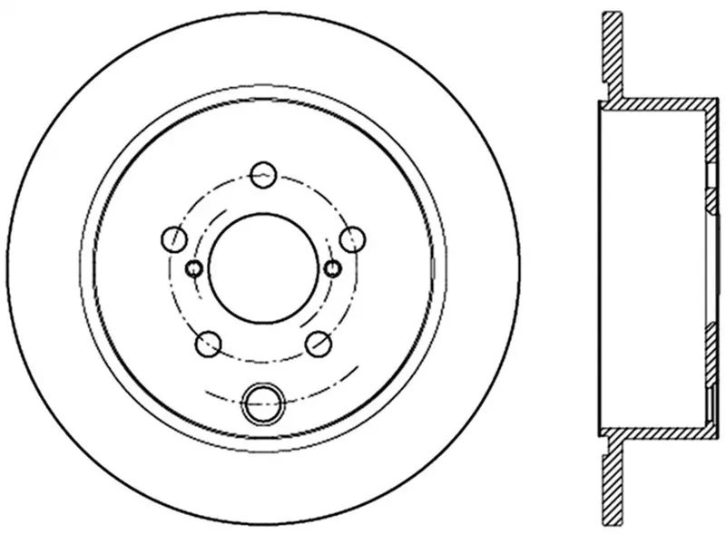 Stoptech 126.47035Sr Rear Right Sport Slotted Brake Rotor 1